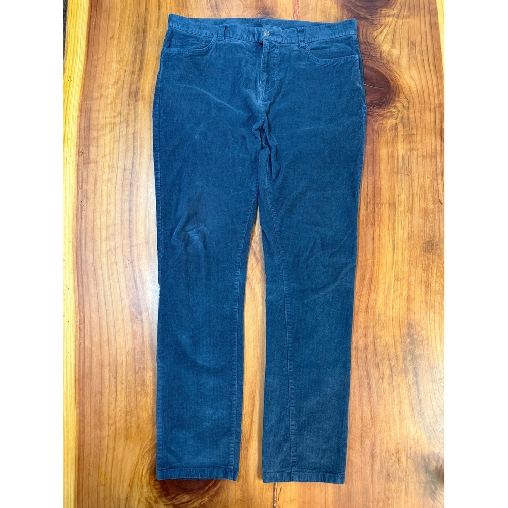 Prana Campfire Cord Straight Men's Pants 38 x 34  Hiking Outdoor Stretch Navy M3